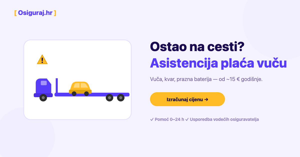 Asistencija na cesti: što pokriva, koliko košta i kada se isplati