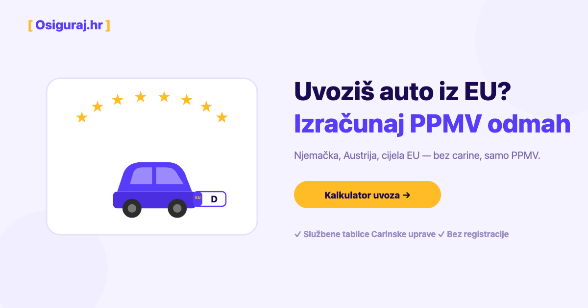 Kako uvesti auto iz Njemačke ili EU u Hrvatsku: troškovi i dokumenti 2026